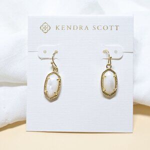 Kendra Scott Gold Lee Ivory Pearl Drop Earrings